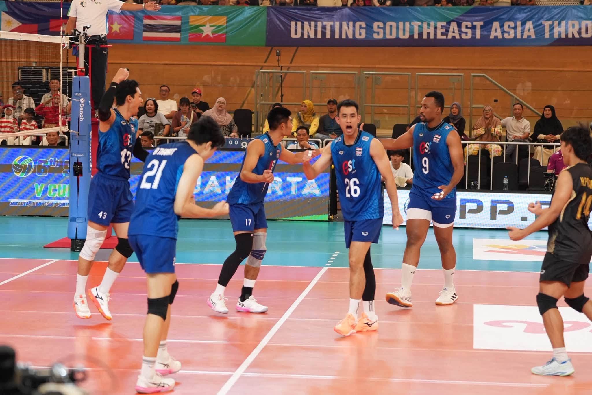 ตบลูกยางหนุ่มไทย ถอนแค้นเขมร 3 เซตรวด เข้าชิงฯ ซีวี คัพ 2026